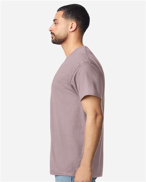 Gildan 3000 Men's Long Sleeve Jersey Baseball Tee - Side view