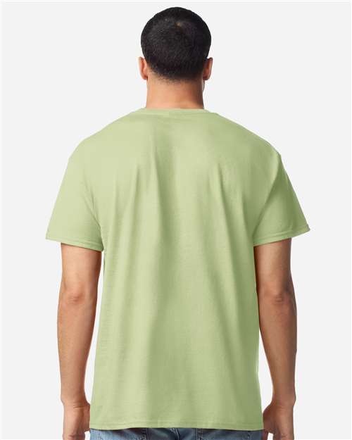 Gildan 3000 Men's Long Sleeve Jersey Baseball Tee - Back view