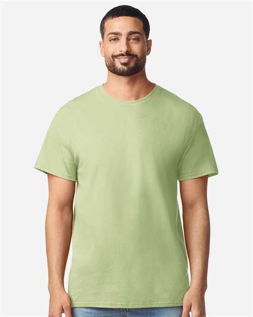 Gildan 3000 Men's Long Sleeve Jersey Baseball Tee - Front view