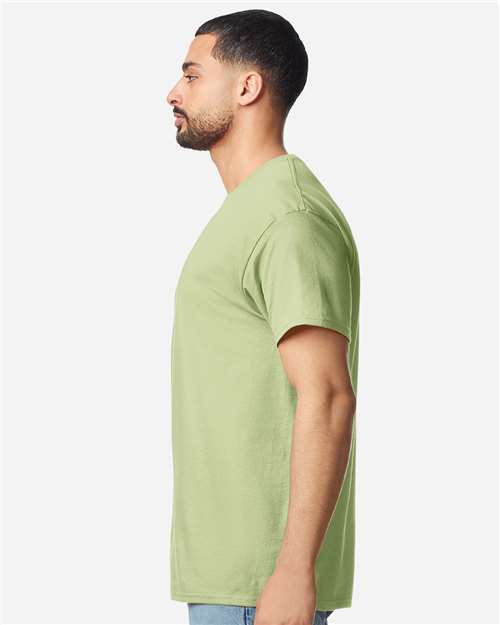 Gildan 3000 Men's Long Sleeve Jersey Baseball Tee - Side view