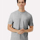 Gildan 3000 Men's Long Sleeve Jersey Baseball Tee - Front view