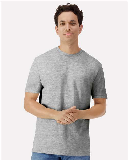 Gildan 3000 Men's Long Sleeve Jersey Baseball Tee - Front view