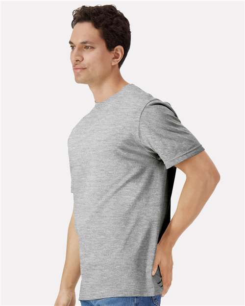 Gildan 3000 Men's Long Sleeve Jersey Baseball Tee - Side view