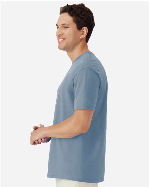 Gildan 3000 Men's Long Sleeve Jersey Baseball Tee - Side view