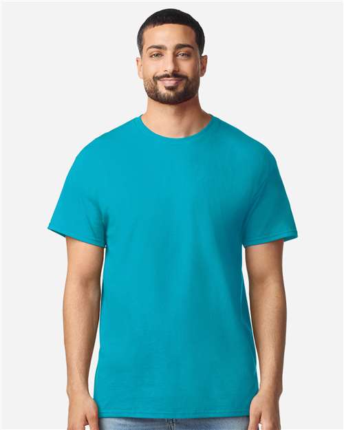 Gildan 3000 Men's Long Sleeve Jersey Baseball Tee - Front view