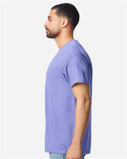 Gildan 3000 Men's Long Sleeve Jersey Baseball Tee - Side view