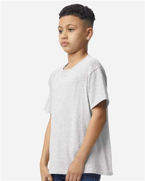 Gildan 3000B Youth Light Cotton T-Shirt - Side view