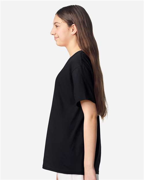 Gildan 3000B Youth Light Cotton T-Shirt - Side view