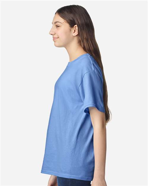 Gildan 3000B Youth Light Cotton T-Shirt - Side view