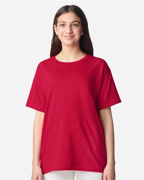 Gildan 3000B Youth Light Cotton T-Shirt - Front view