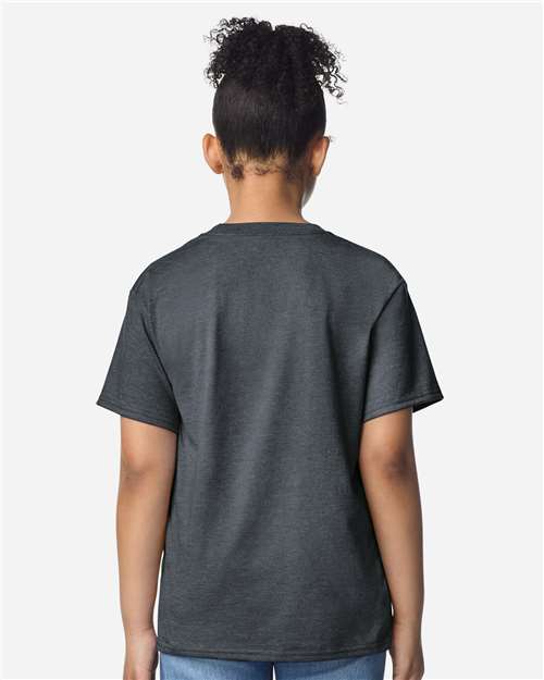 Gildan 3000B Youth Light Cotton T-Shirt - Back view