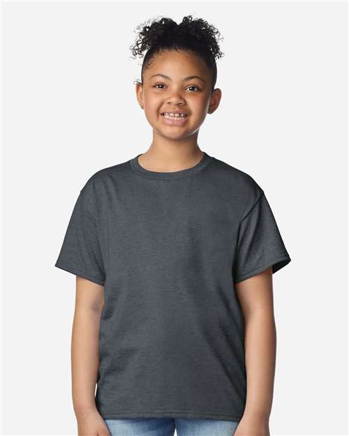 Gildan 3000B Youth Light Cotton T-Shirt - Front view