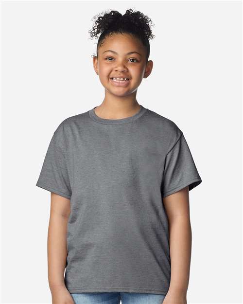 Gildan 3000B Youth Light Cotton T-Shirt - Front view