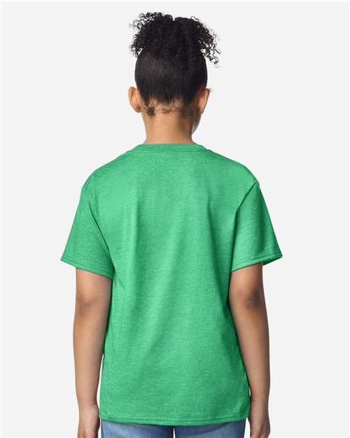 Gildan 3000B Youth Light Cotton T-Shirt - Back view