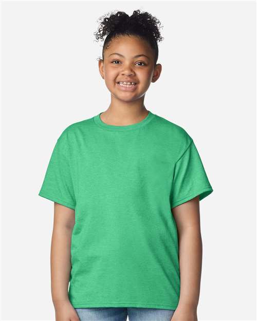 Gildan 3000B Youth Light Cotton T-Shirt - Front view