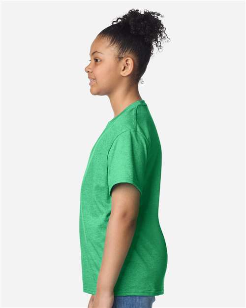 Gildan 3000B Youth Light Cotton T-Shirt - Side view