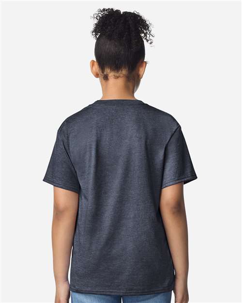 Gildan 3000B Youth Light Cotton T-Shirt - Back view