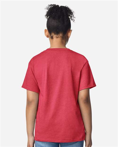 Gildan 3000B Youth Light Cotton T-Shirt - Back view