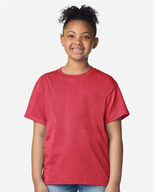 Gildan 3000B Youth Light Cotton T-Shirt - Front view