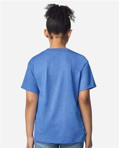 Gildan 3000B Youth Light Cotton T-Shirt - Back view