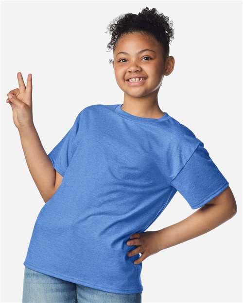 Gildan 3000B Youth Light Cotton T-Shirt - Front view