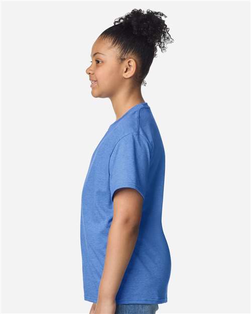 Gildan 3000B Youth Light Cotton T-Shirt - Side view
