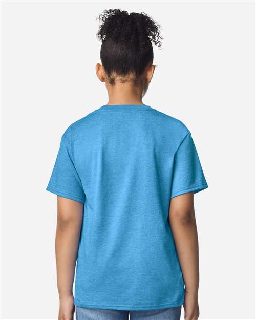Gildan 3000B Youth Light Cotton T-Shirt - Back view