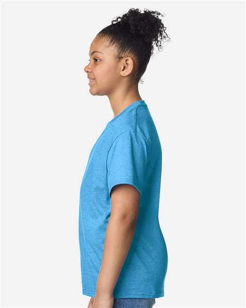 Gildan 3000B Youth Light Cotton T-Shirt - Side view