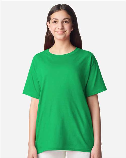 Gildan 3000B Youth Light Cotton T-Shirt - Front view