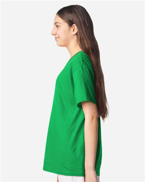 Gildan 3000B Youth Light Cotton T-Shirt - Side view