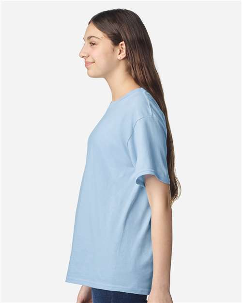Gildan 3000B Youth Light Cotton T-Shirt - Side view