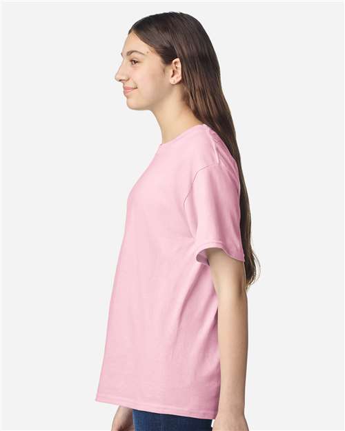 Gildan 3000B Youth Light Cotton T-Shirt - Side view