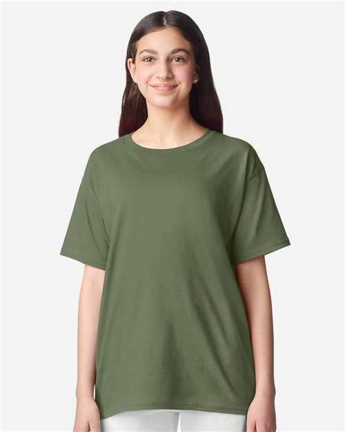 Gildan 3000B Youth Light Cotton T-Shirt - Front view
