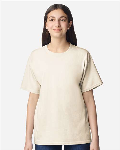 Gildan 3000B Youth Light Cotton T-Shirt - Front view