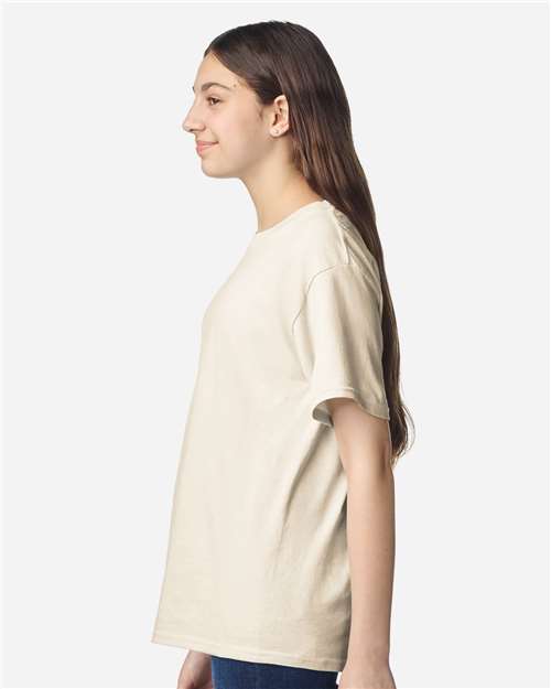 Gildan 3000B Youth Light Cotton T-Shirt - Side view
