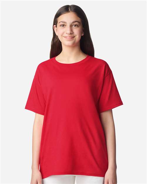 Gildan 3000B Youth Light Cotton T-Shirt - Front view