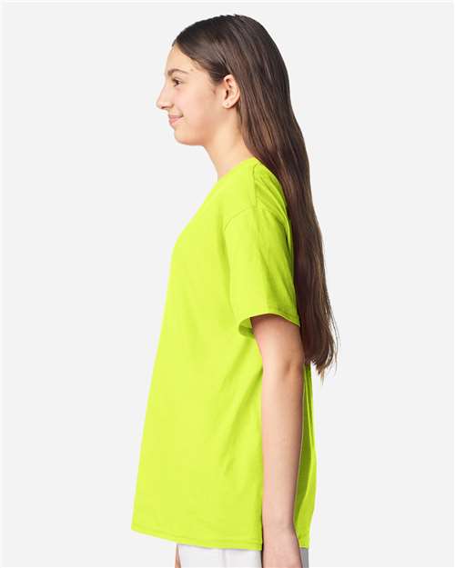 Gildan 3000B Youth Light Cotton T-Shirt - Side view