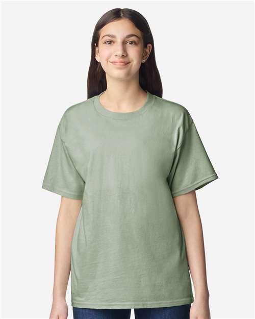 Gildan 3000B Youth Light Cotton T-Shirt - Front view