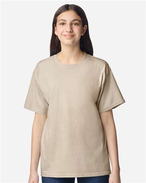 Gildan 3000B Youth Light Cotton T-Shirt - Front view