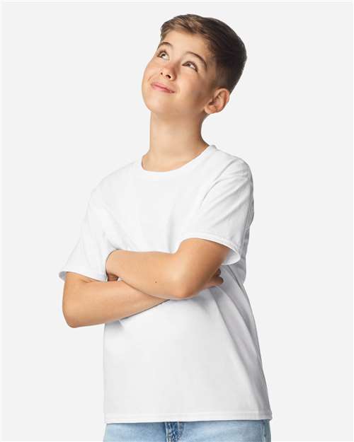 Gildan 3000B Youth Light Cotton T-Shirt - Side view