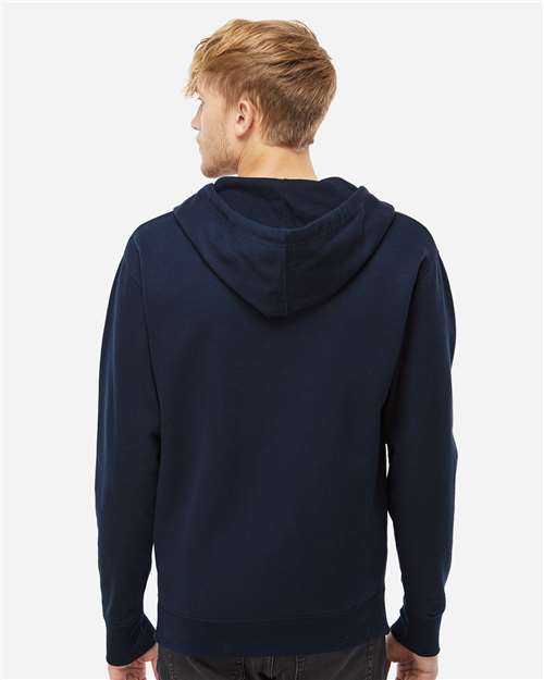 Independent Trading Co. SS4500Z Unisex Midweight Full-Zip Hooded Sweatshirt - Back view