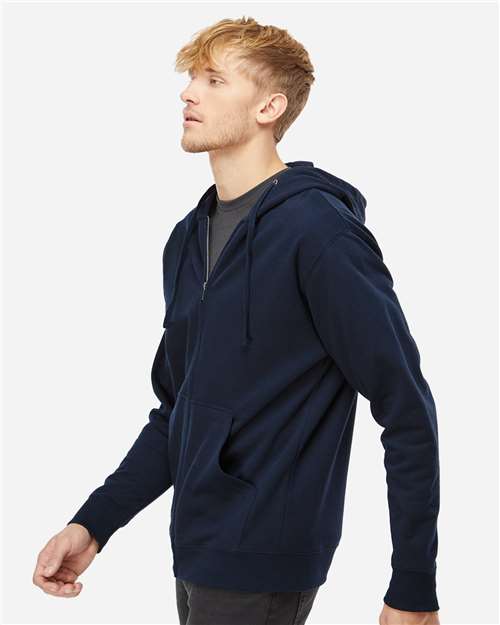 Independent Trading Co. SS4500Z Unisex Midweight Full-Zip Hooded Sweatshirt - Side view