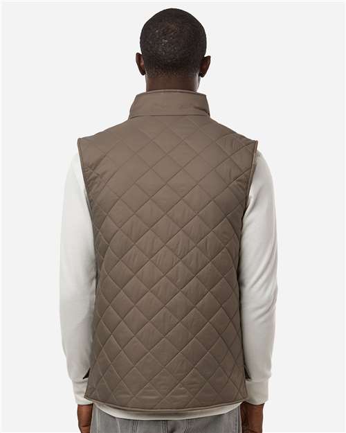 Weatherproof 207359 Men's Vintage Diamond Quilted Vest - Back view