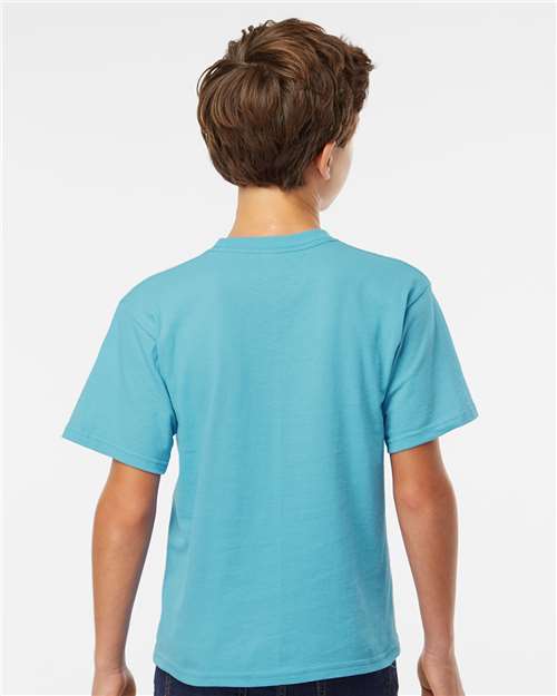 M&O 4850 Youth Gold Soft Touch T-Shirt - Back view