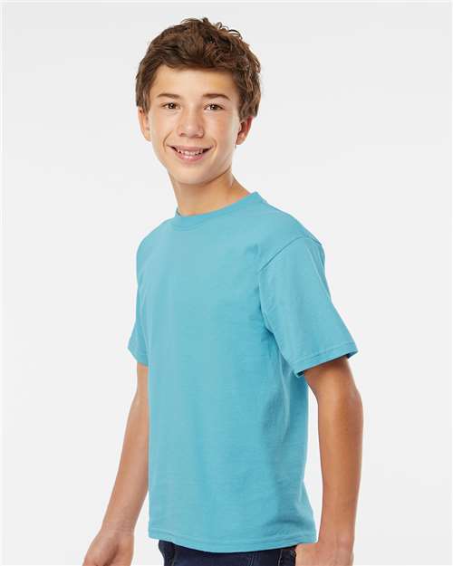 M&O 4850 Youth Gold Soft Touch T-Shirt - Side view