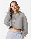 Champion RW01W Women's Reverse Weave? Hooded Cropped Sweatshirt - Front view