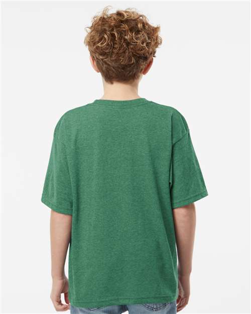 M&O 4850 Youth Gold Soft Touch T-Shirt - Back view