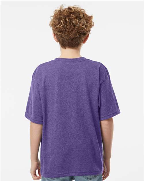 M&O 4850 Youth Gold Soft Touch T-Shirt - Back view