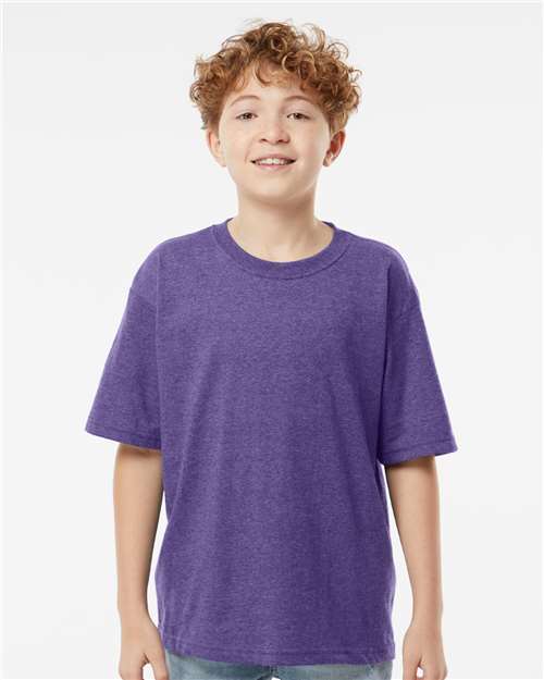 M&O 4850 Youth Gold Soft Touch T-Shirt - Front view