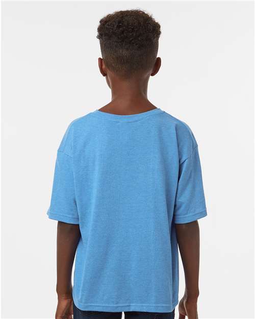 M&O 4850 Youth Gold Soft Touch T-Shirt - Back view